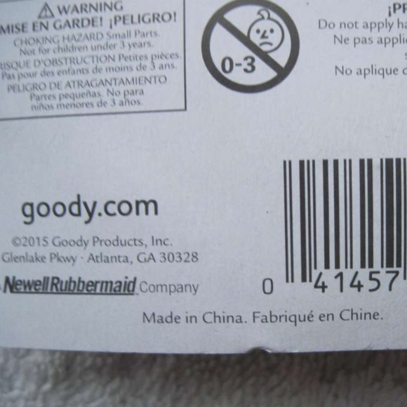 12 Goody Metallic Painted Plastic Small Hair Claw Clip Silver Gold Black Glitter - Picture 3 of 4